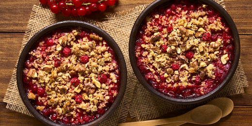 Crumble de Frutos Rojos con Avena