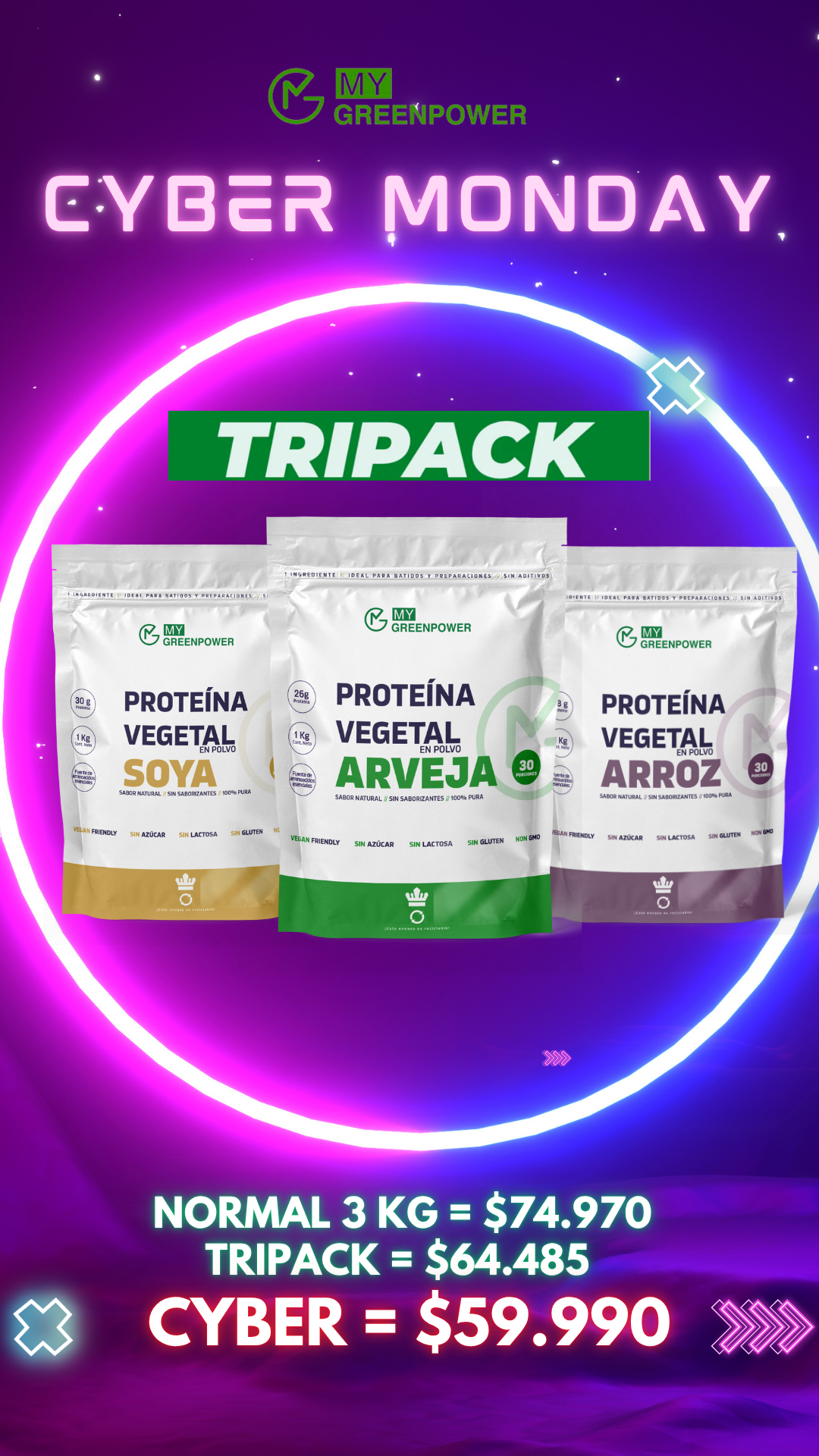 CYBER Tripack Combo 3 kilos
