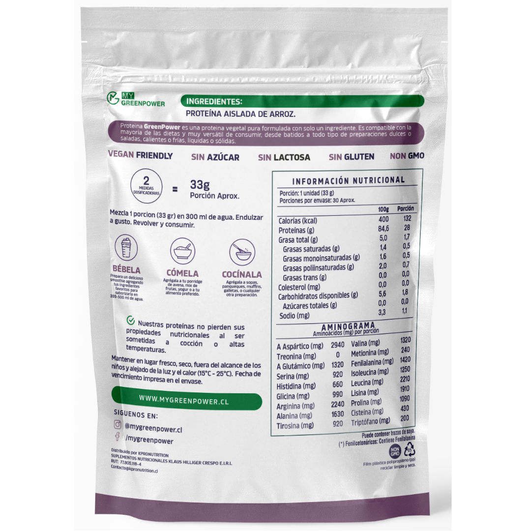 CYBER Proteína Vegan de arroz