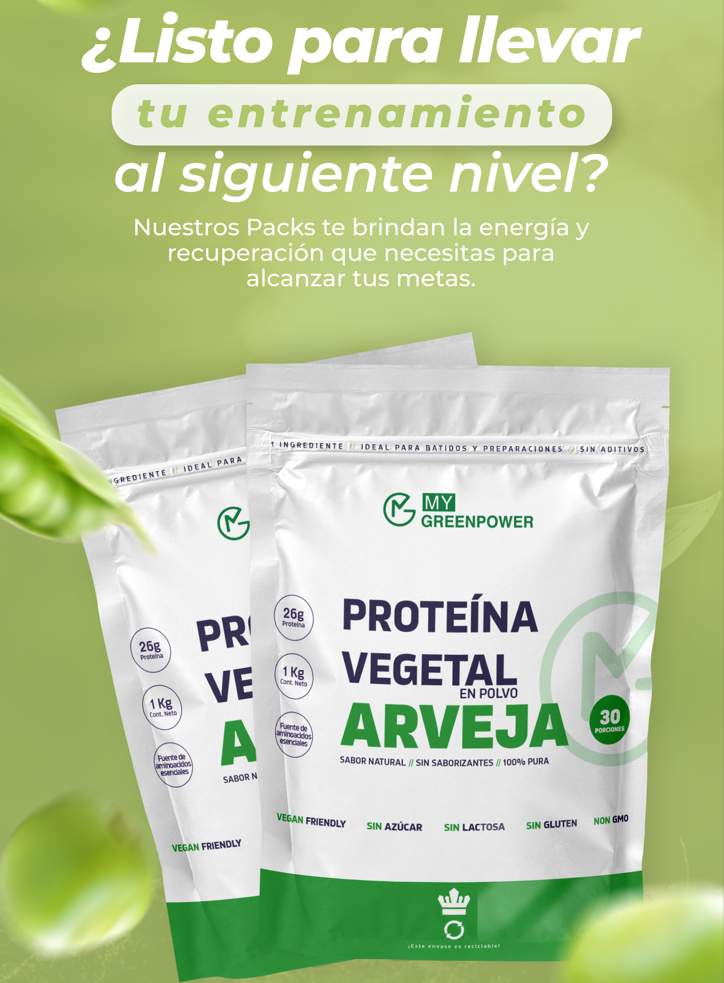 CYBER Proteína Vegan de arveja
