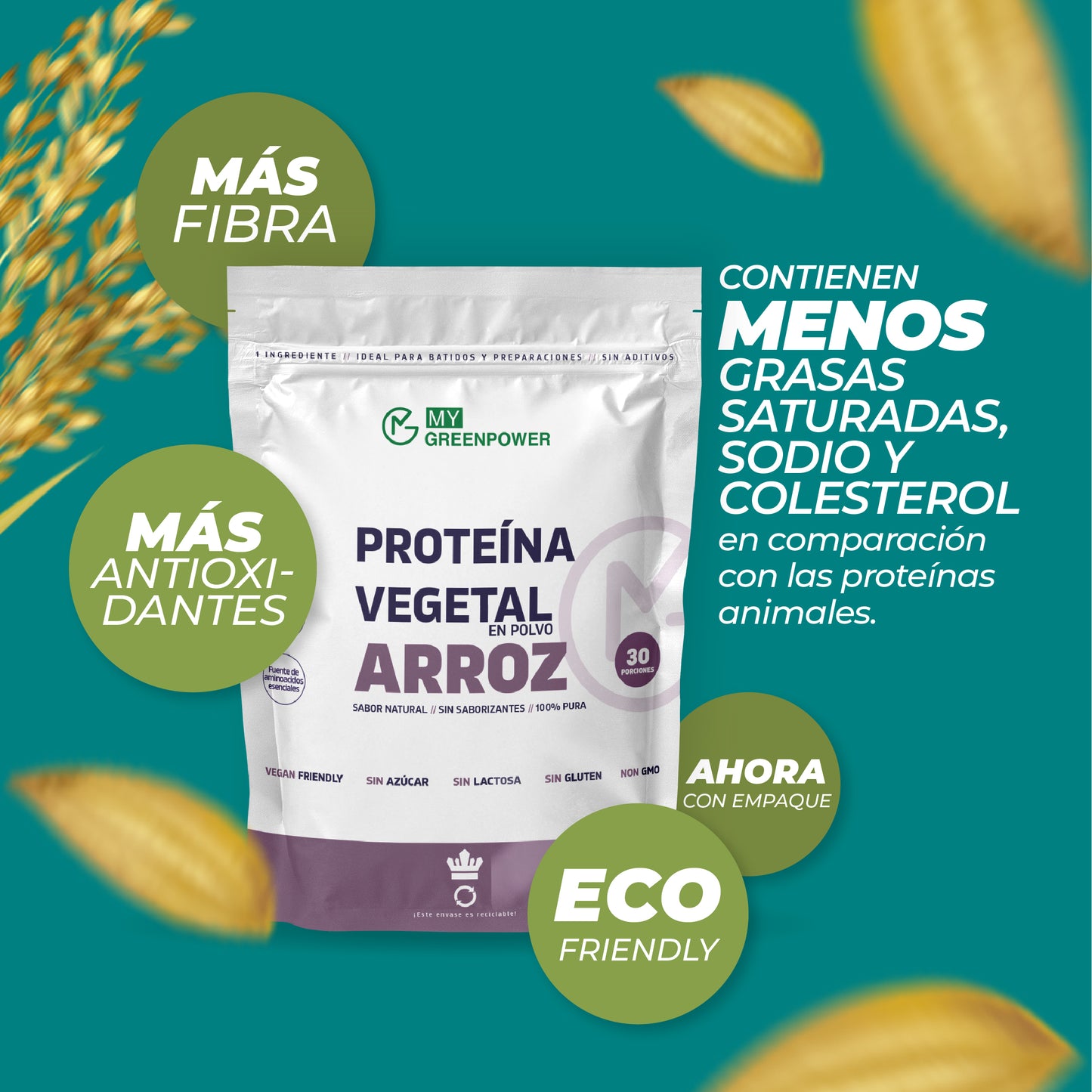 CYBER Proteína Vegan de arroz
