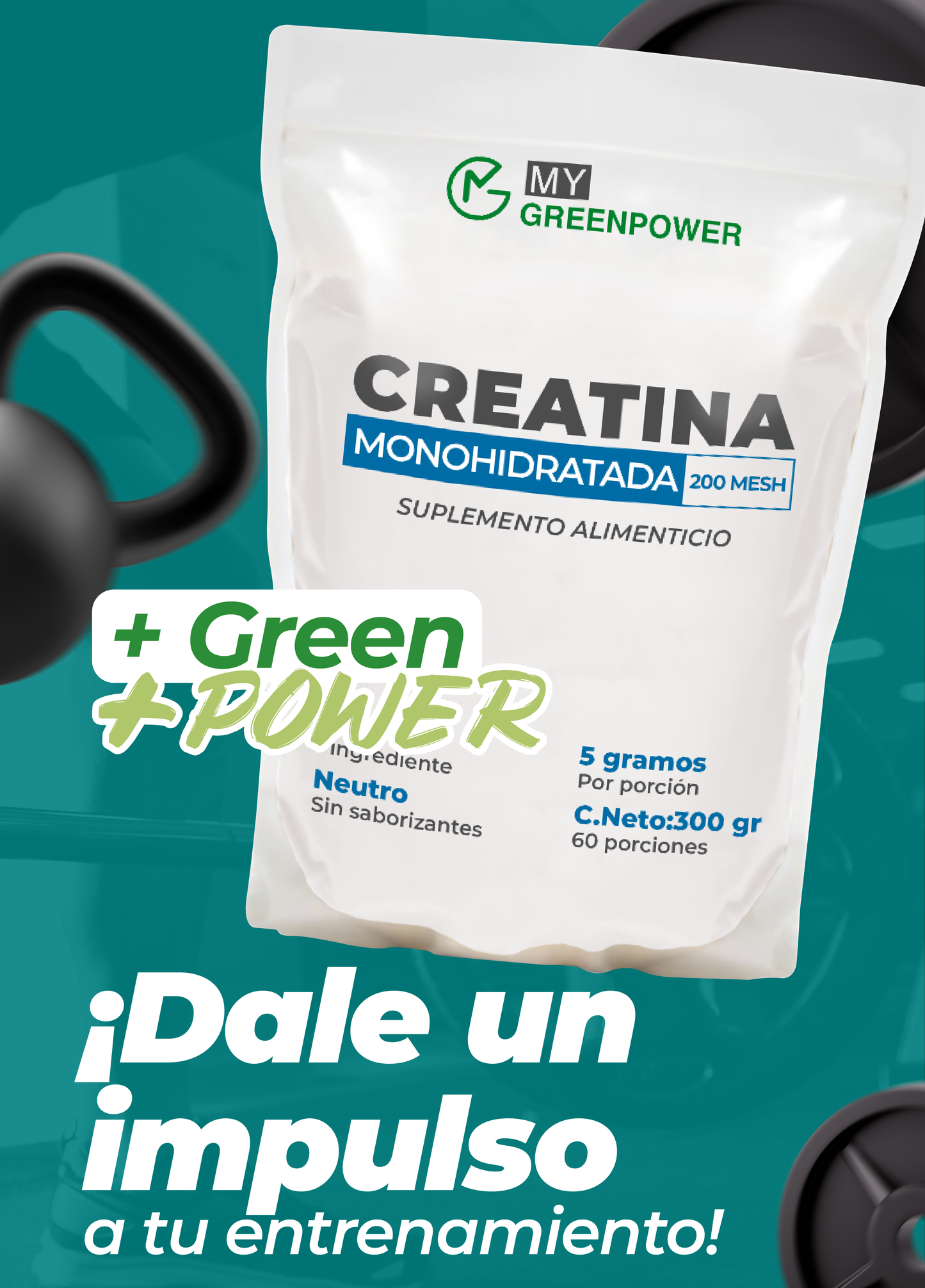 Creatina Monohidratada 300 gr