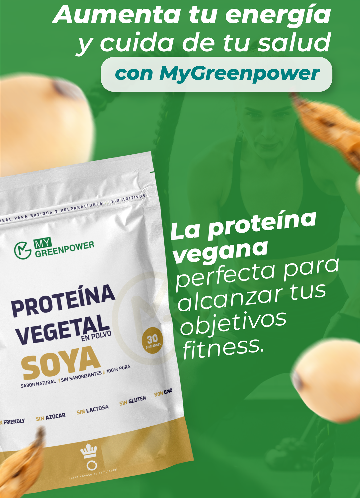CYBER Proteína Vegan de soya