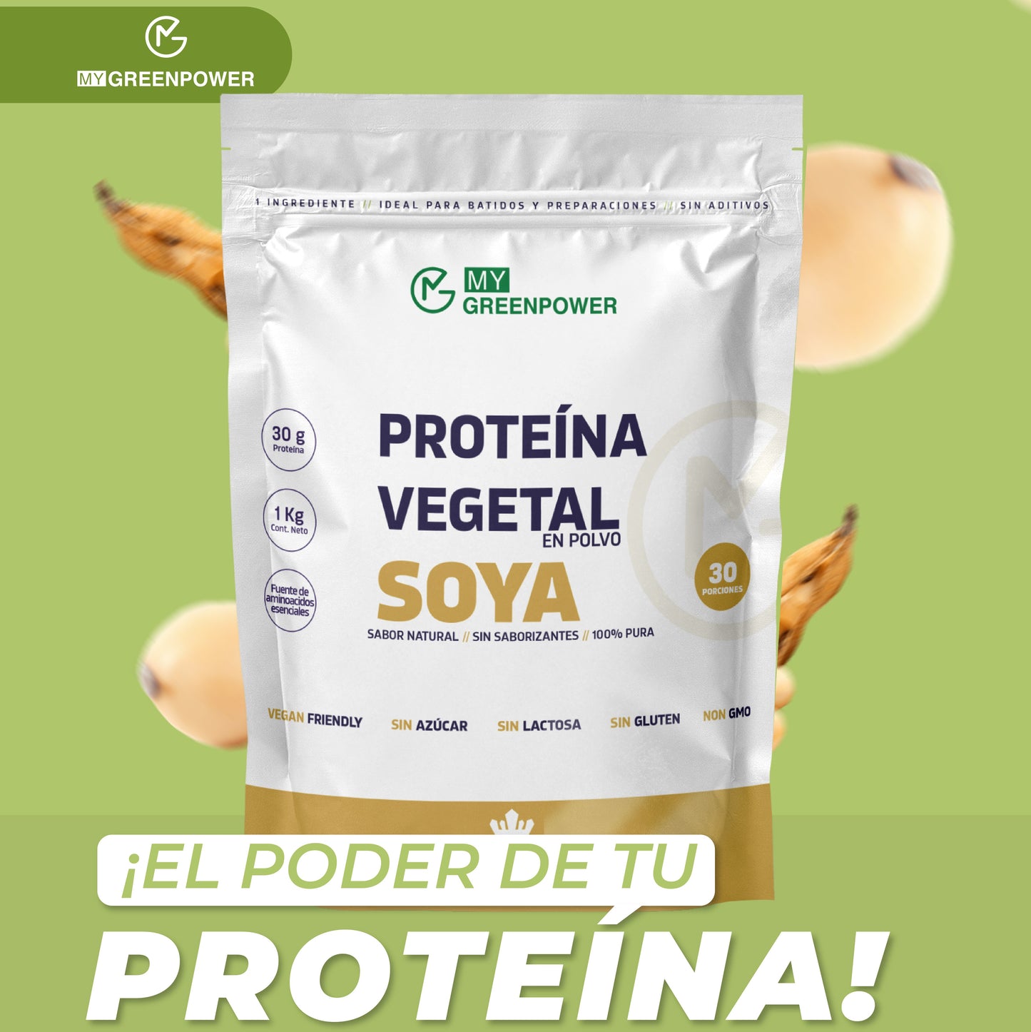 Proteína Vegan de soya