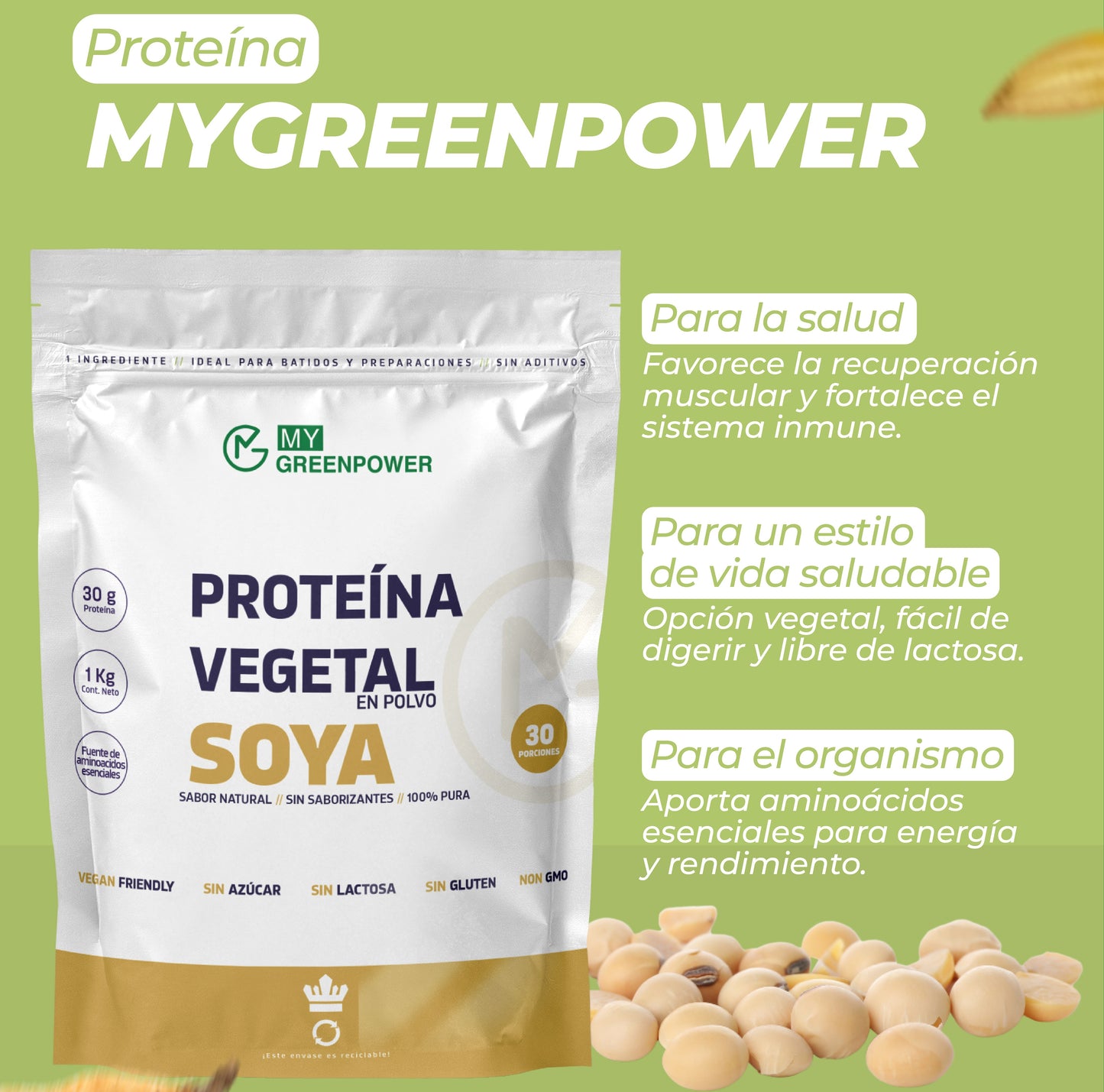 CYBER Proteína Vegan de soya