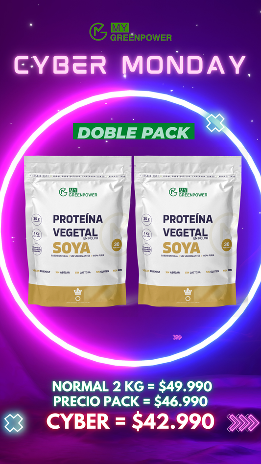 CYBER Doble Pack Proteína de soya (2 kg)