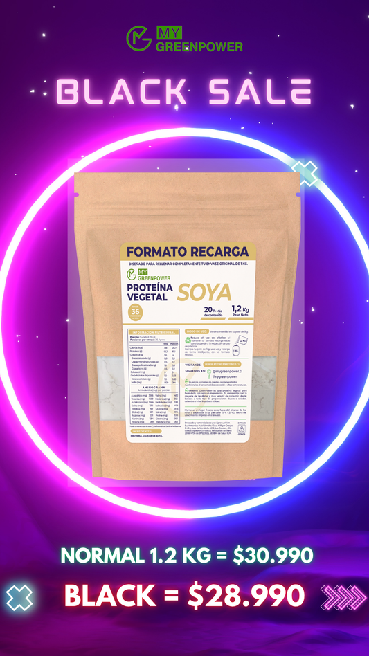 BLACK Proteina Soya RECARGA 1.2 kg
