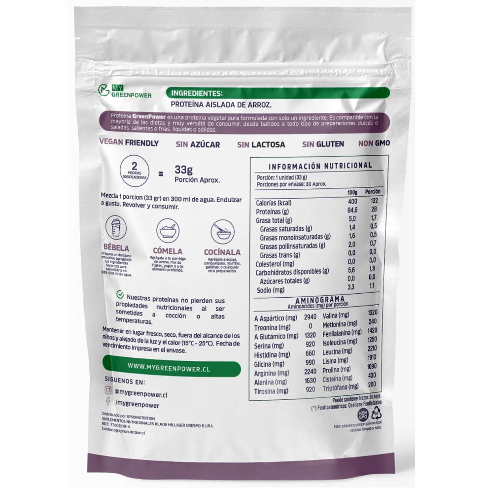Proteína 1 kg – Formato Mayorista (mín. 14 unid.)