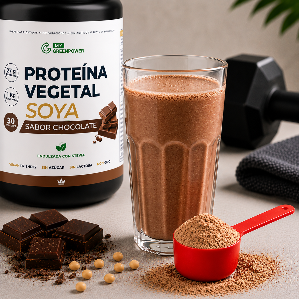 Proteína de Soya Sabor Chocolate