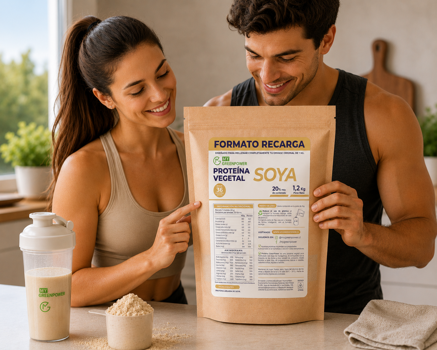 Proteina Soya RECARGA 1.2 kg