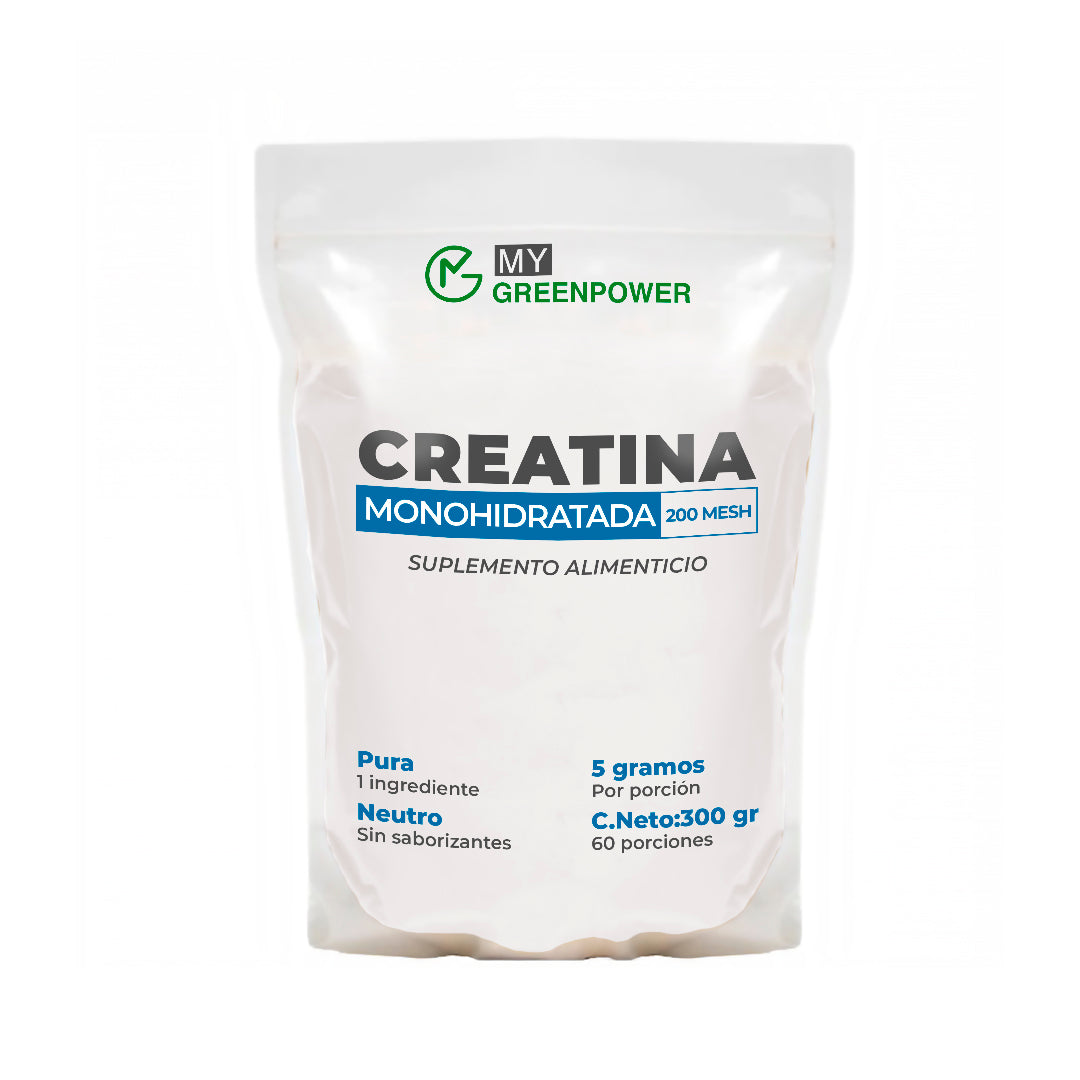 Creatina Monohidratada 300 Gr Greenpower