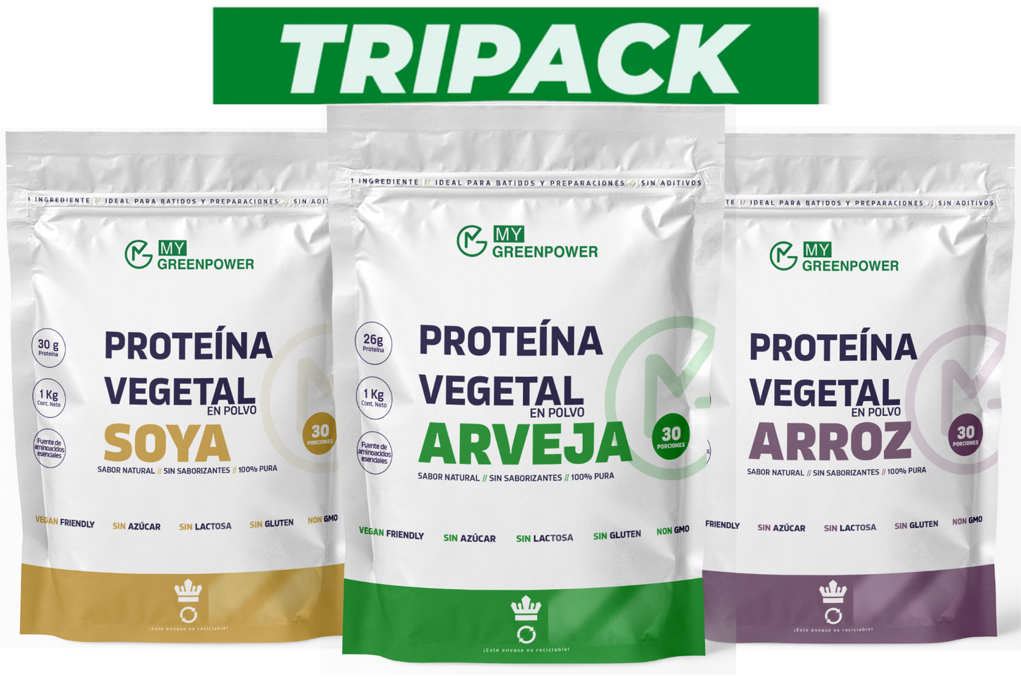 Tripack Combo 3 kilos