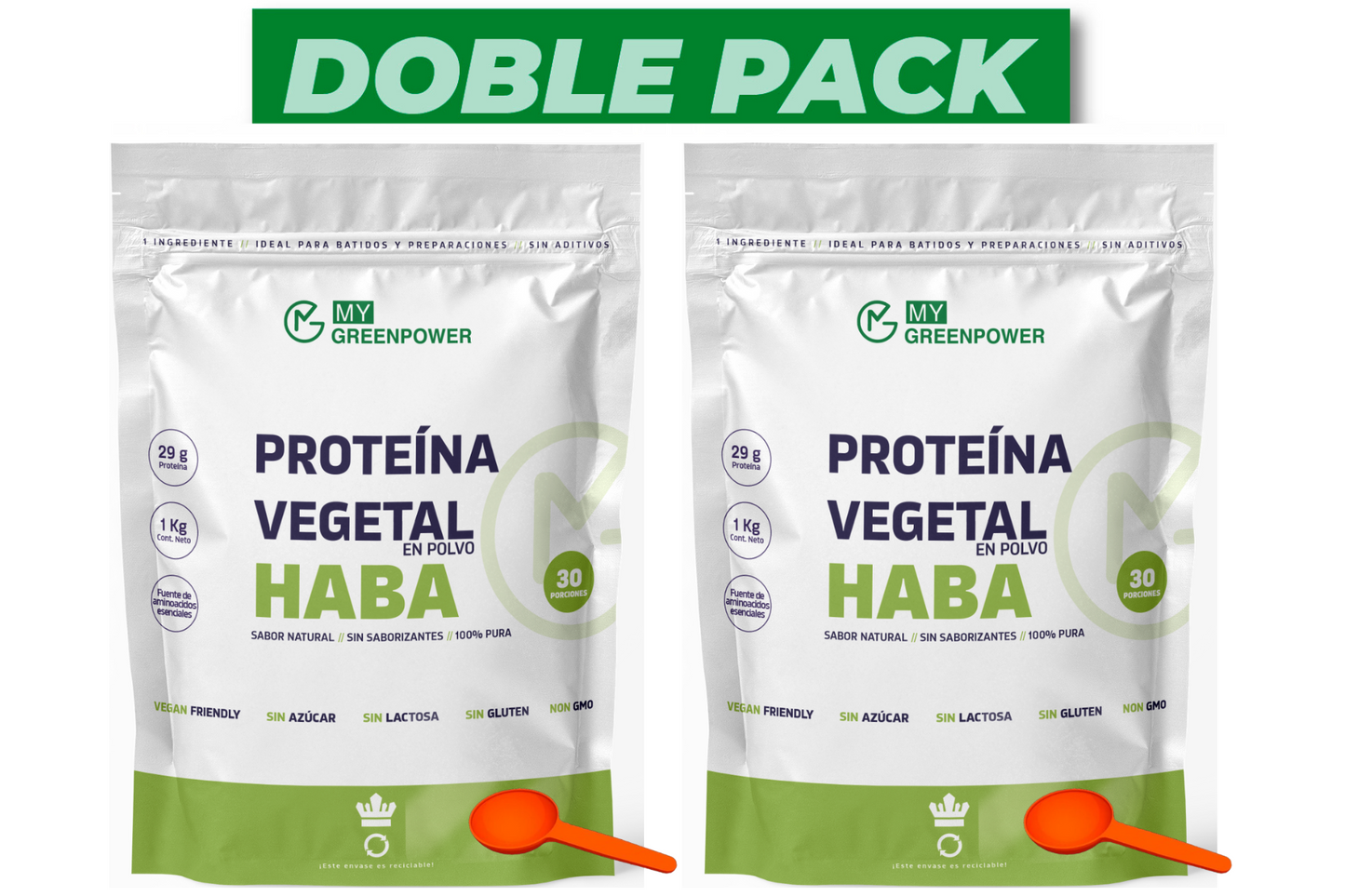 Doble Pack Proteína de haba (2 kg)