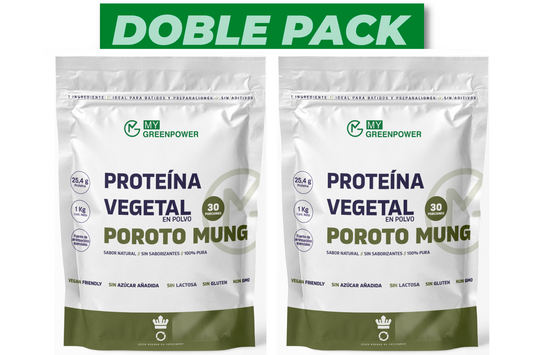 Doble Pack Proteína de poroto Mung (2 kg)