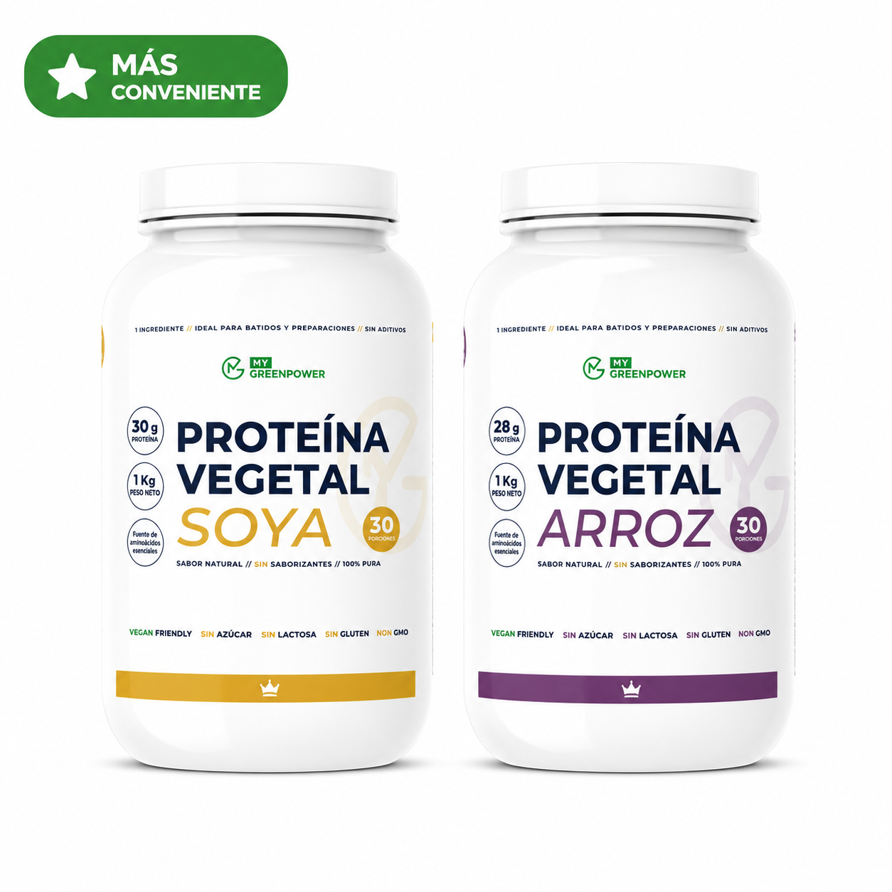 Doble Pack Proteína Vegetal (2 kg)