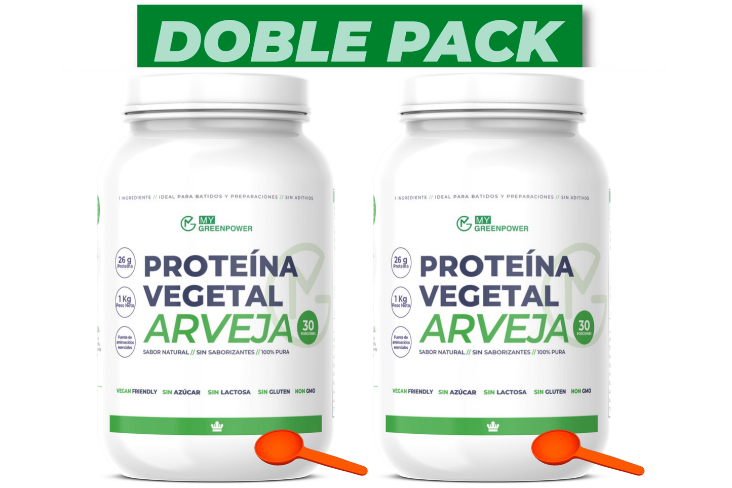 Doble Pack Proteína de arveja (2 kg)