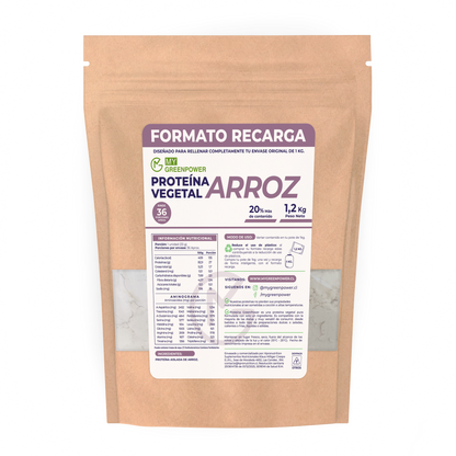 Proteína de Arroz Formato Recarga 1,2 kg