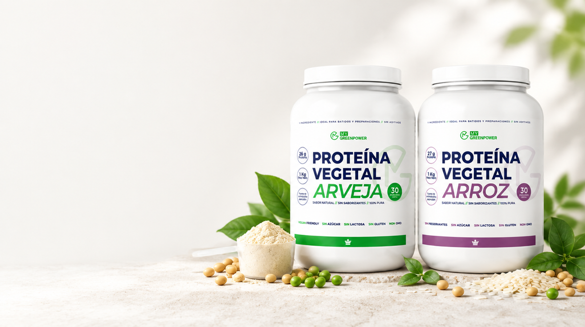 Proteína vegetal de arveja y arroz My Green Power